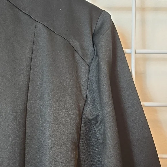 INC International Concepts Black Ruffle Zip Front Blouse Size 2X - Picture 11 of 11